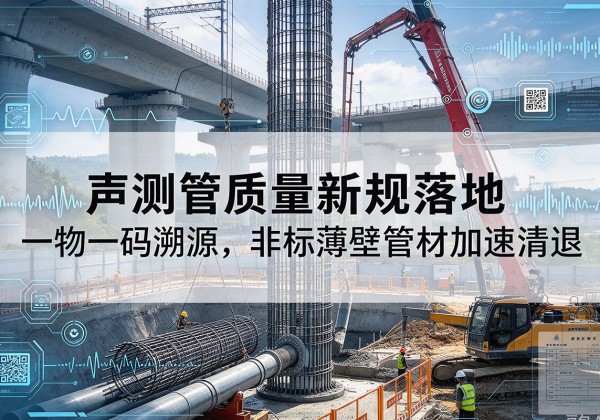 宕昌声测管质量新规落地，一物一码溯源，非标薄壁管材加速清退