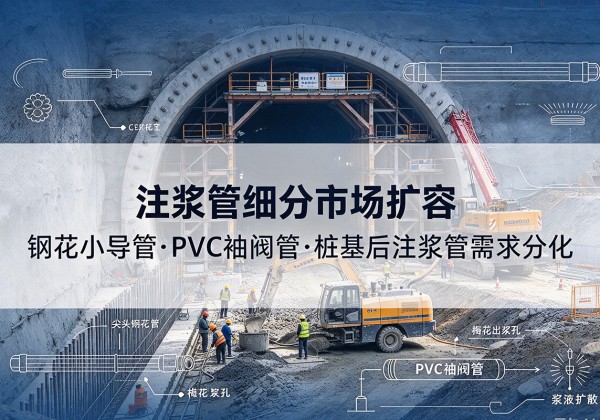 宕昌注浆管细分市场扩容，隧道钢花小导管、PVC 袖阀管、桩基后注浆管需求分化